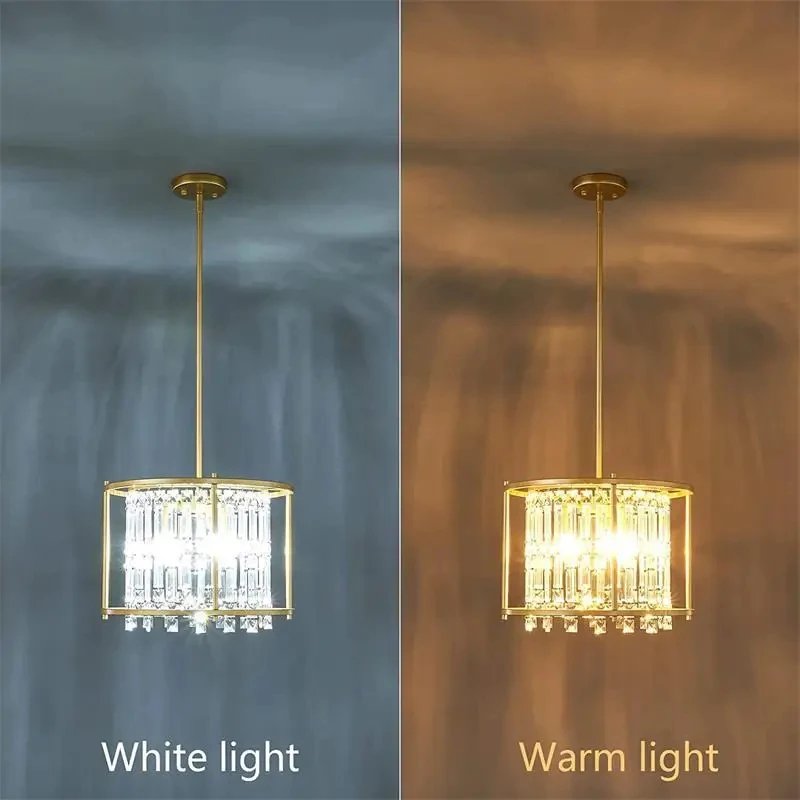 Crystal Hanging Ceiling Pendant Light for Living Room Dining Bedroom