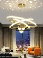 Led Pendant Chandelier Lights SKY Rose Remote Control Hanging Lights