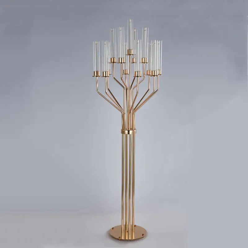 Acrylic Candelabras Floor Lamp Candle Holders Wedding