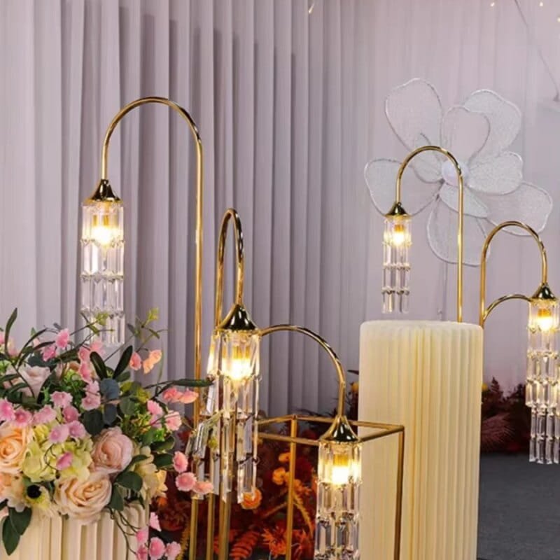 wedding Floor Lamp Acrylic glowing crystal decoration