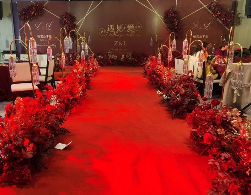 wedding Floor Lamp Acrylic glowing crystal decoration