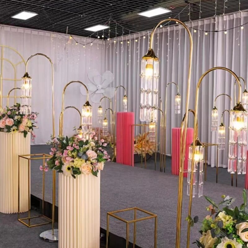 wedding Floor Lamp Acrylic glowing crystal decoration