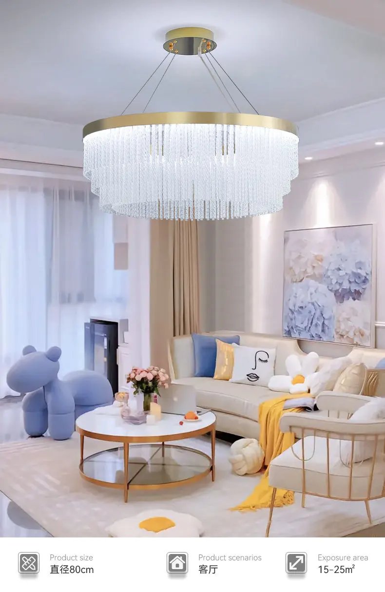 Round Oval Modern Pendant Light
