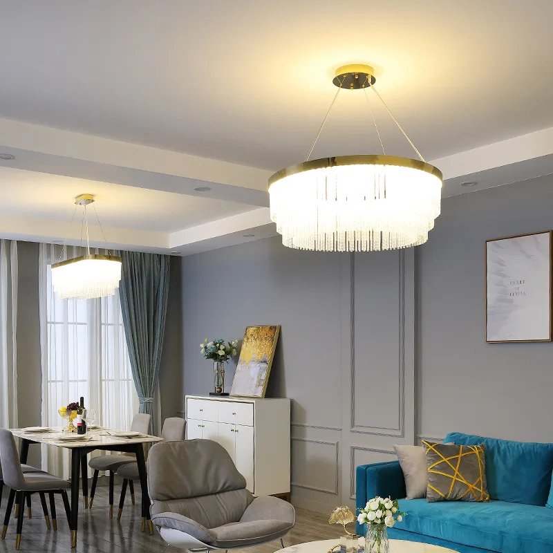 Round Oval Modern Pendant Light