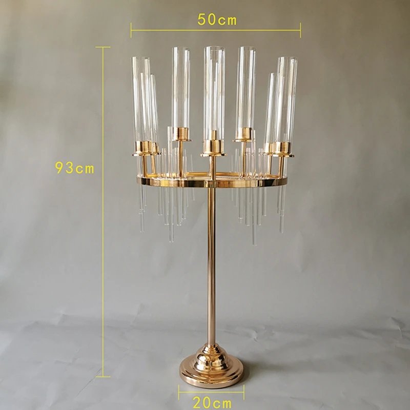 Wedding Vase Metal Candle Holder 9-Head Party Decoration