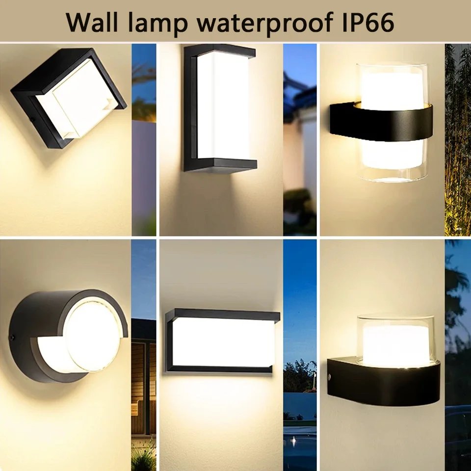 LED Outdoor Wall Light Waterproof IP66 Motion Sensor