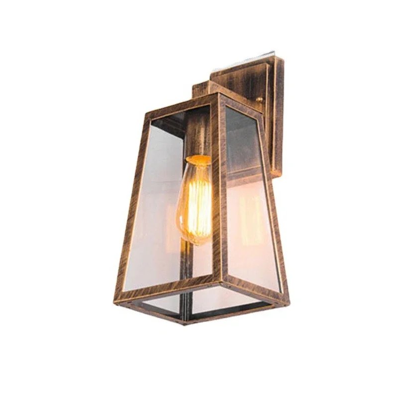Outdoor Garden Iron Wall Light Outdoor Waterproof Acrylic Shade