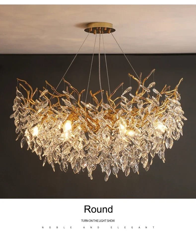 Luxury Modern Crystal Hanging Light Fixture