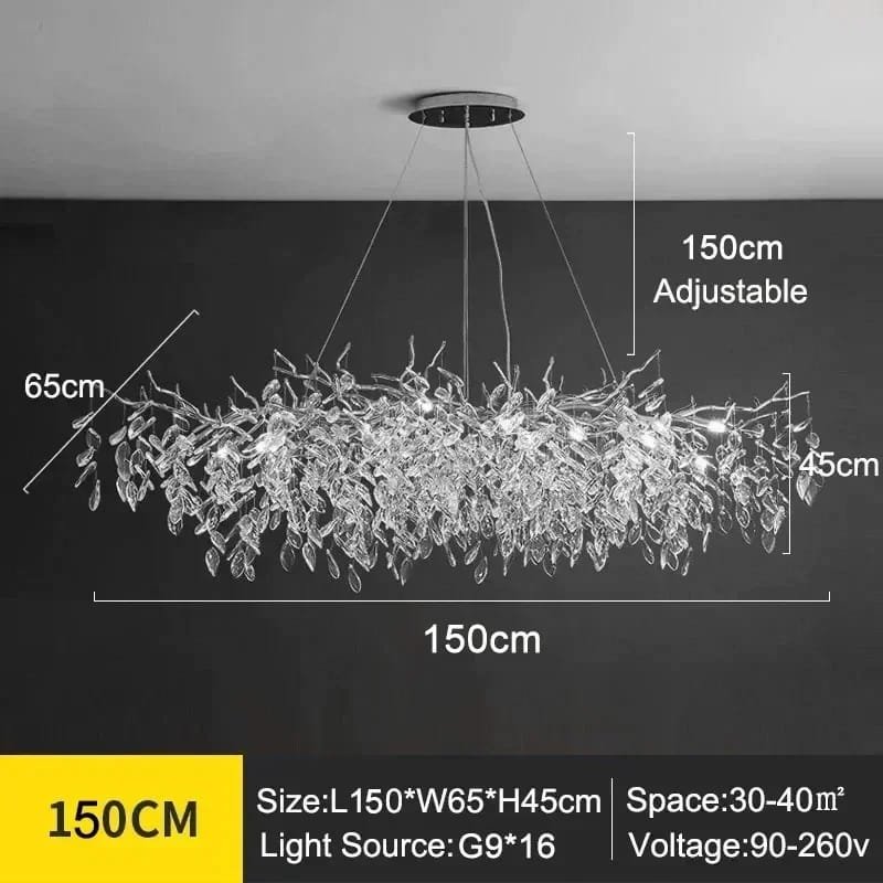 L150 H45cm Silver