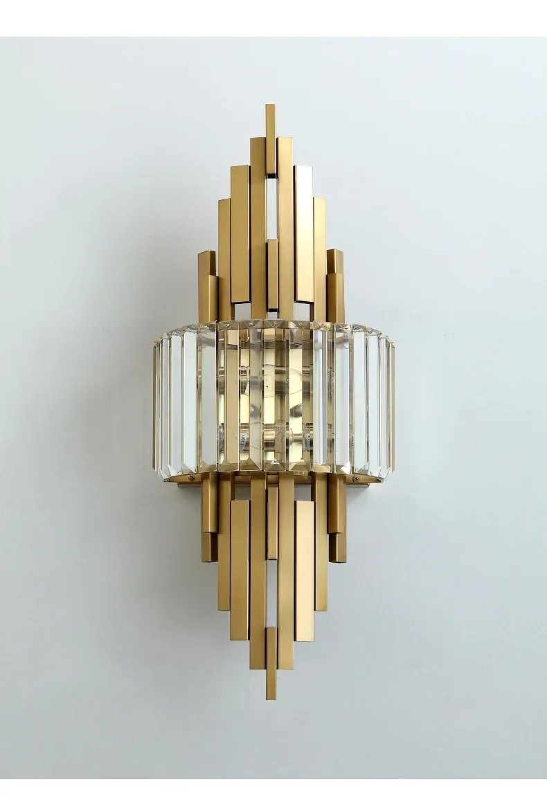 Modern luxury crystal wall lamp