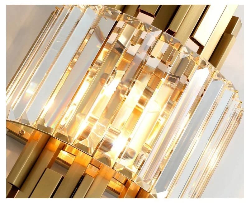 Modern luxury crystal wall lamp