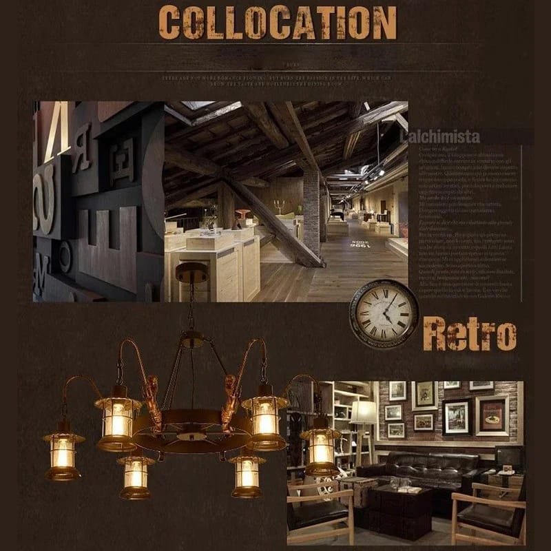  Chandelier Lamp Industrial