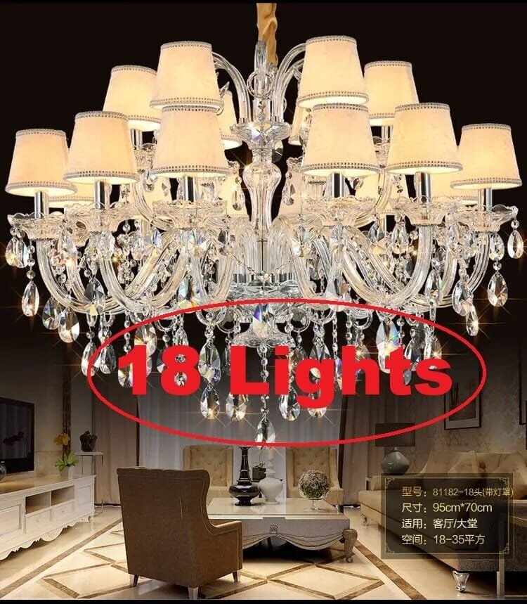 18 Lights Chandelier