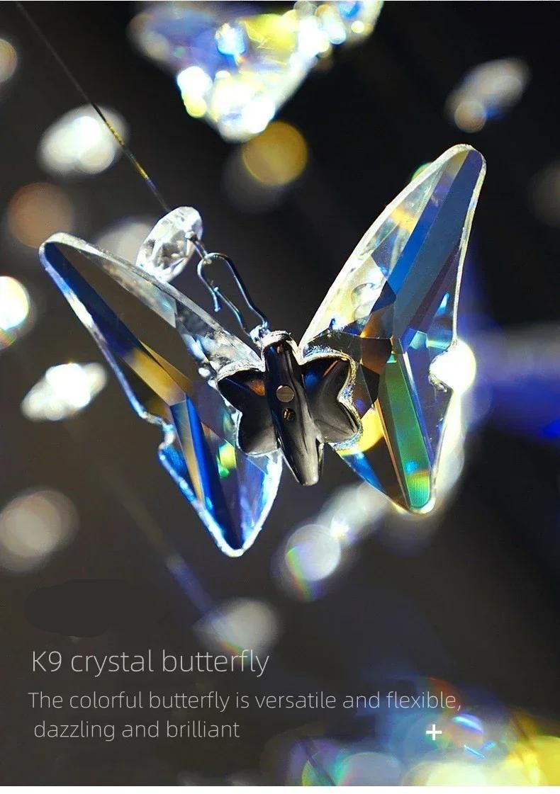 Customized butterfly chandelier fiber optic