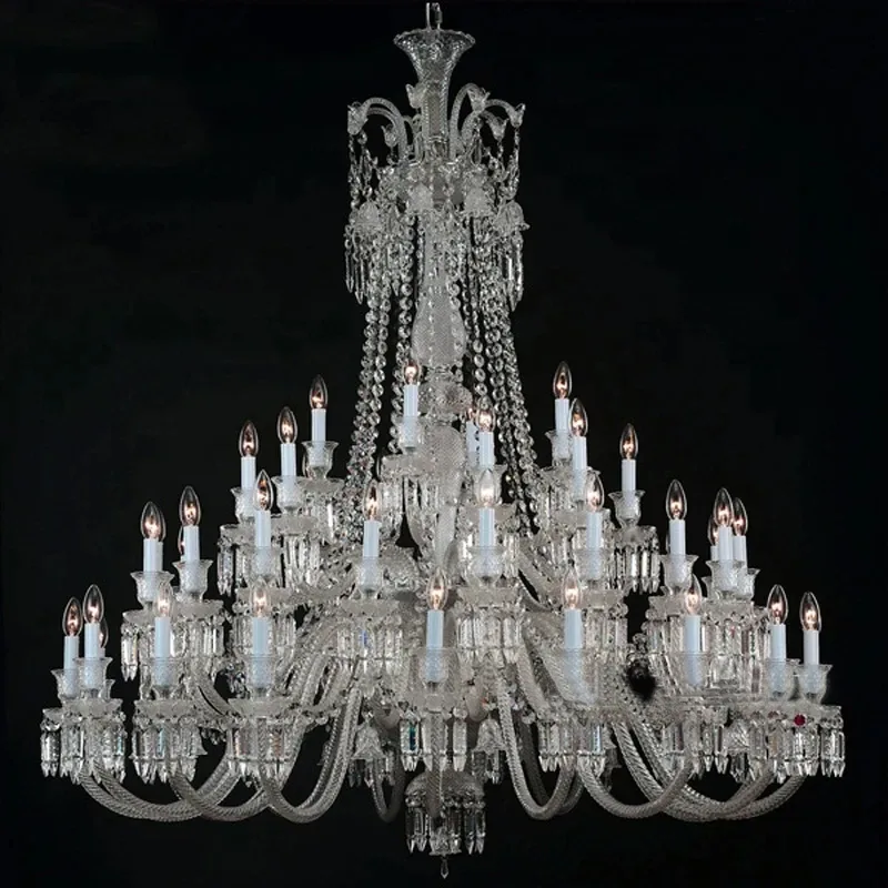 Extra Large Crystal Chandelier Lighting 48 Lights Diameter 150cm 110-240v