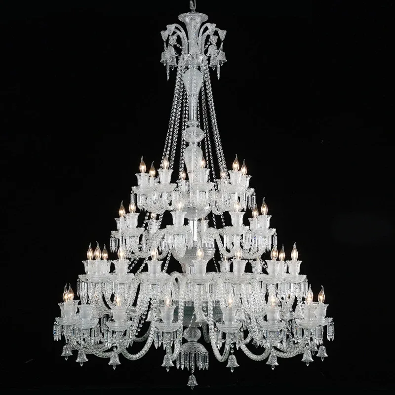 Extra Large Crystal Chandelier Lighting 48 Lights Diameter 150cm 110-240v