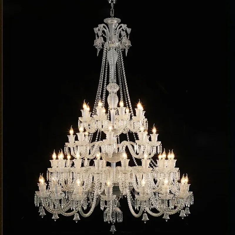 Extra Large Crystal Chandelier Lighting 48 Lights Diameter 150cm 110-240v