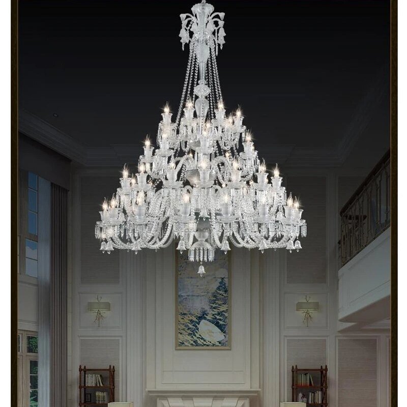 Extra Large Crystal Chandelier Lighting 48 Lights Diameter 150cm 110-240v
