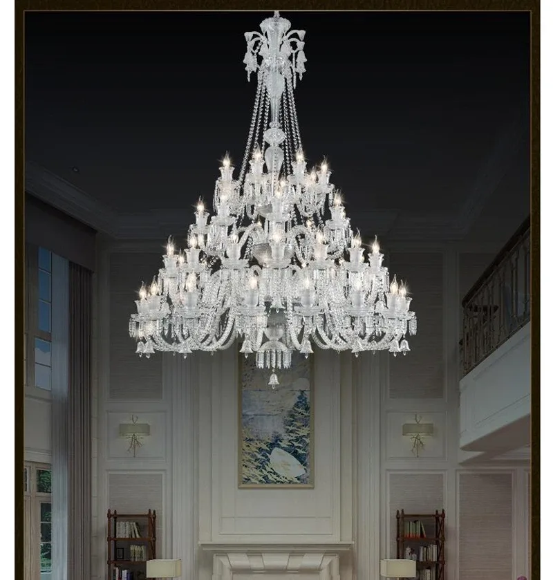 Extra Large Crystal Chandelier Lighting 48 Lights Diameter 150cm 110-240v