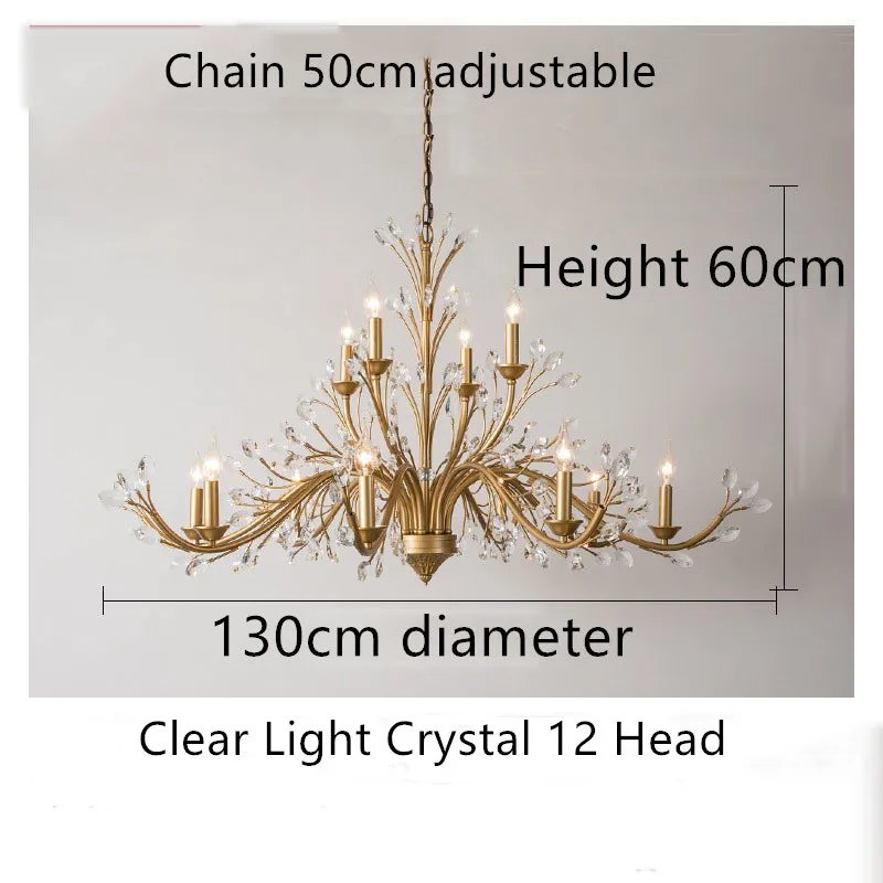 Clear Crystal 12Head