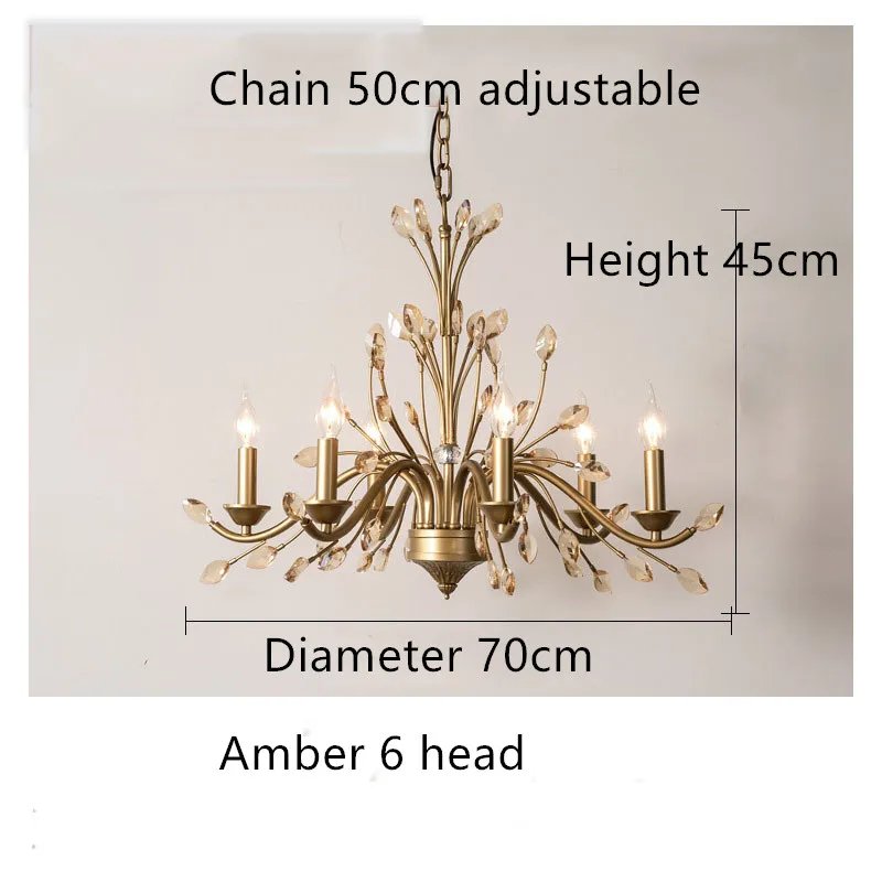 Amber crystal 6Heads