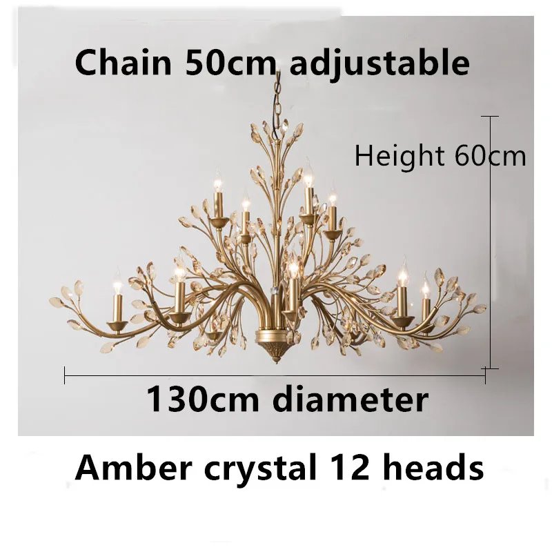 Amber crystal 12Head