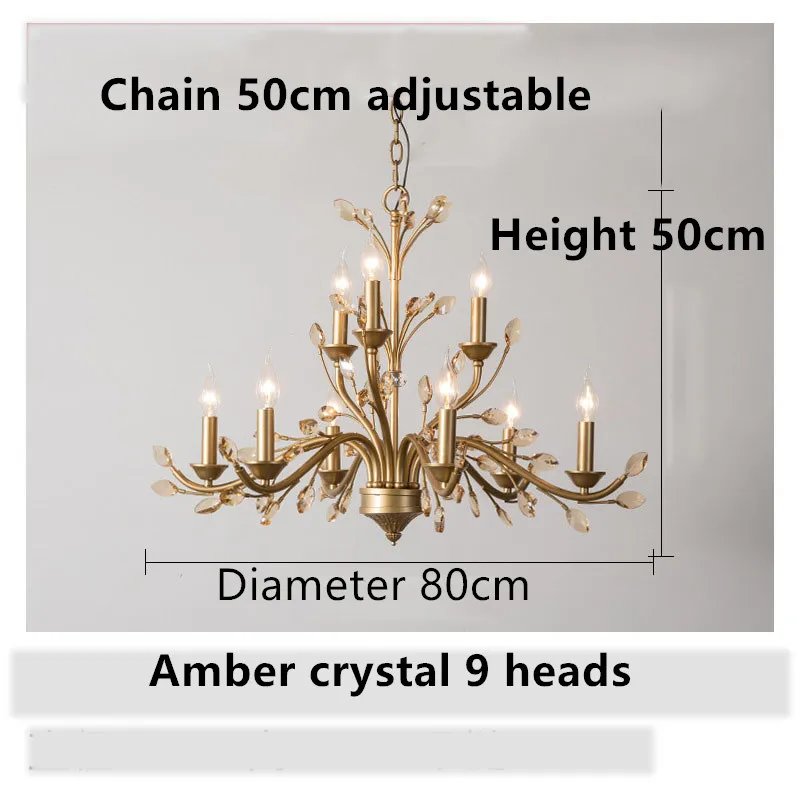 Amber crystal 9Heads