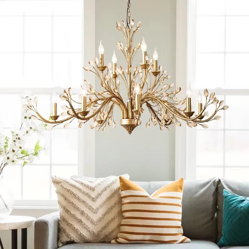 American Living Room Crystal Chandelier Lighting