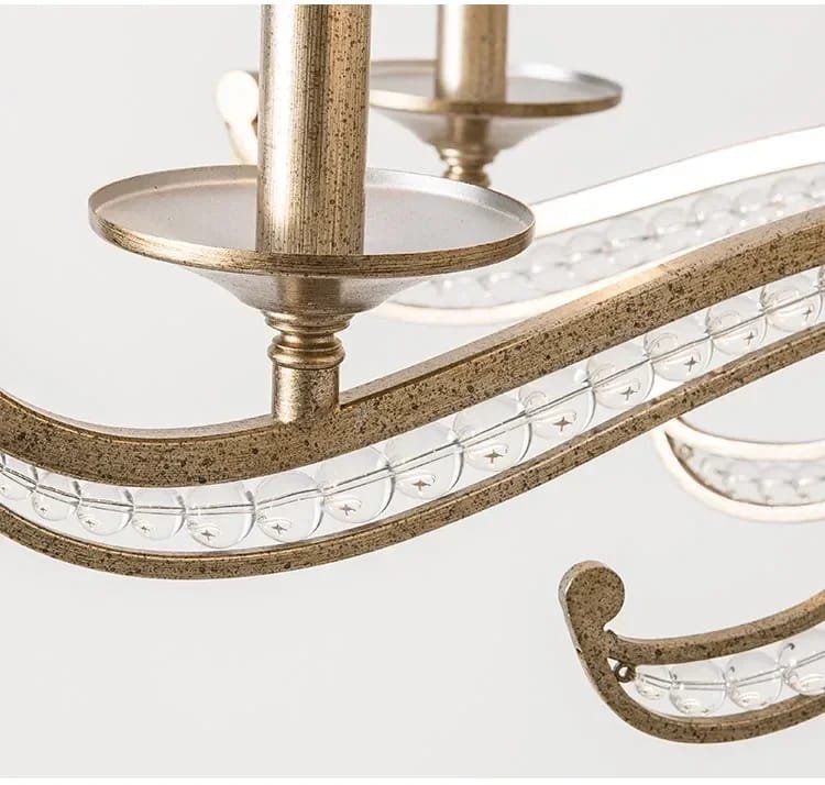 Al HaffaR American Retro Crystal Chandeliers French Creative