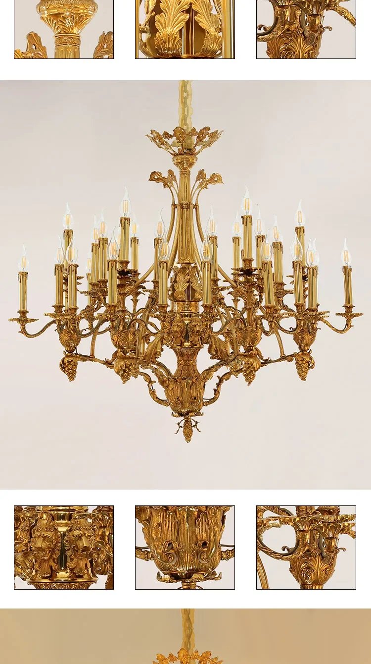 Antique Brass Chandelier Lighting