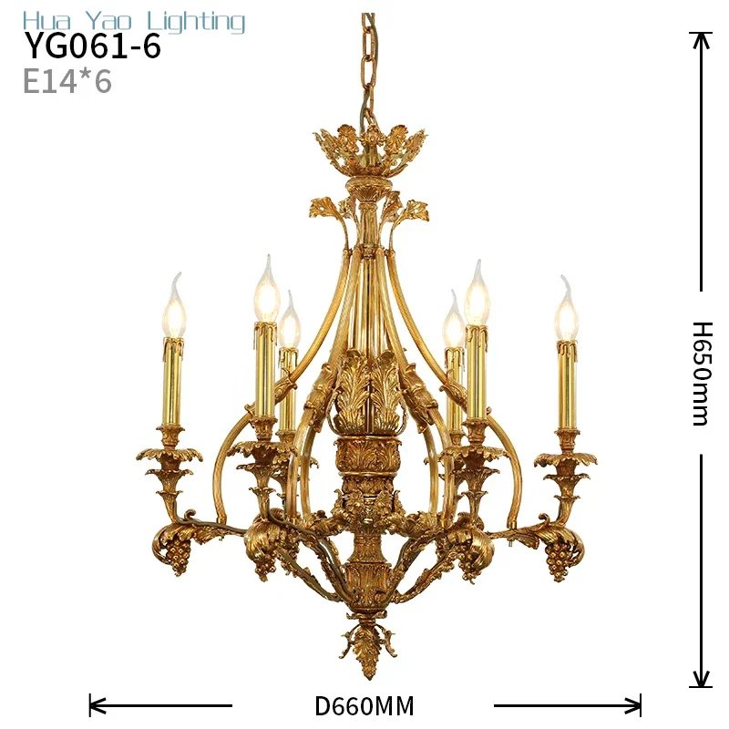 6 bulbs D66 H65cm
