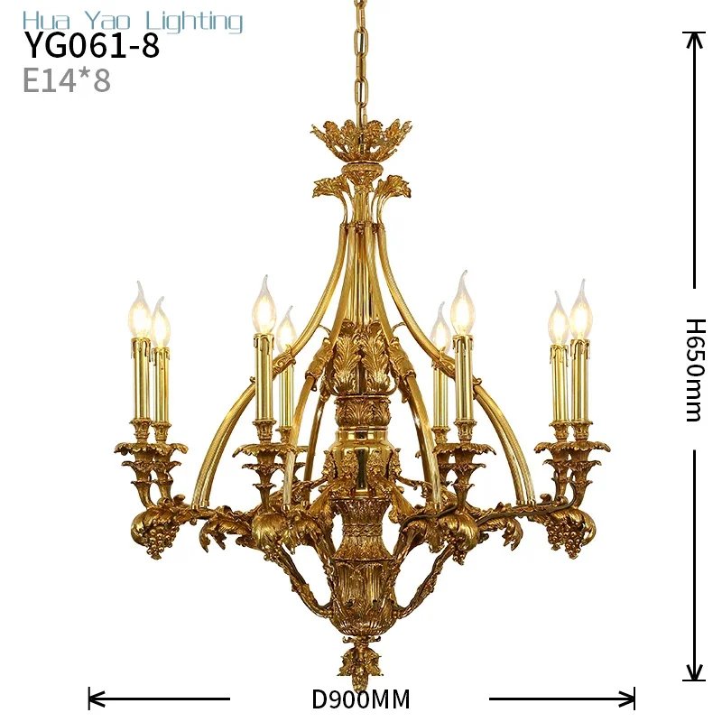 8 bulbs D90 H65cm
