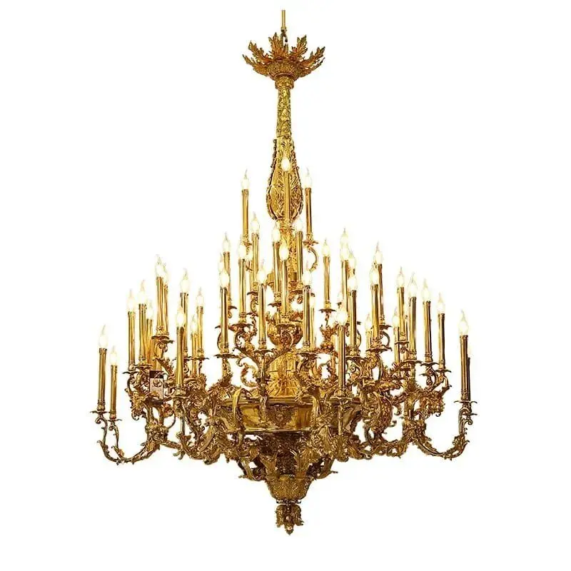 Royal Antique Brass Chandelier Church Copper High End Lighting