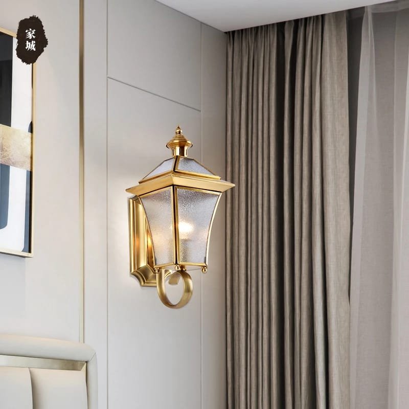 Copper wall lamp outdoor waterproof