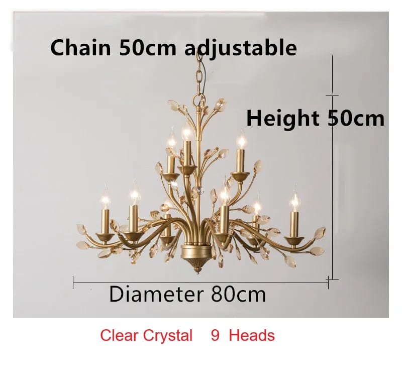 Clear Crystal 9Heads