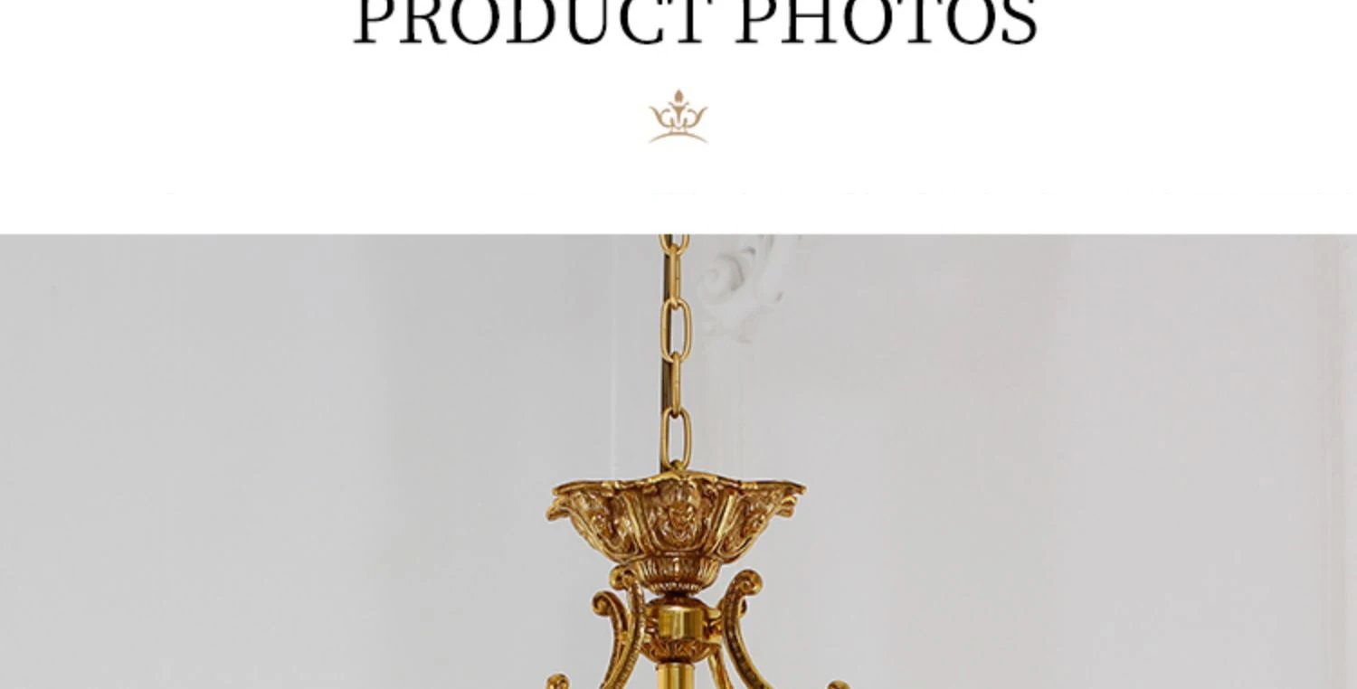 French Copper Chandelier European Lighting