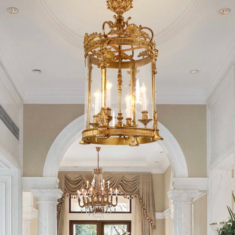 French Copper Chandelier European Lighting