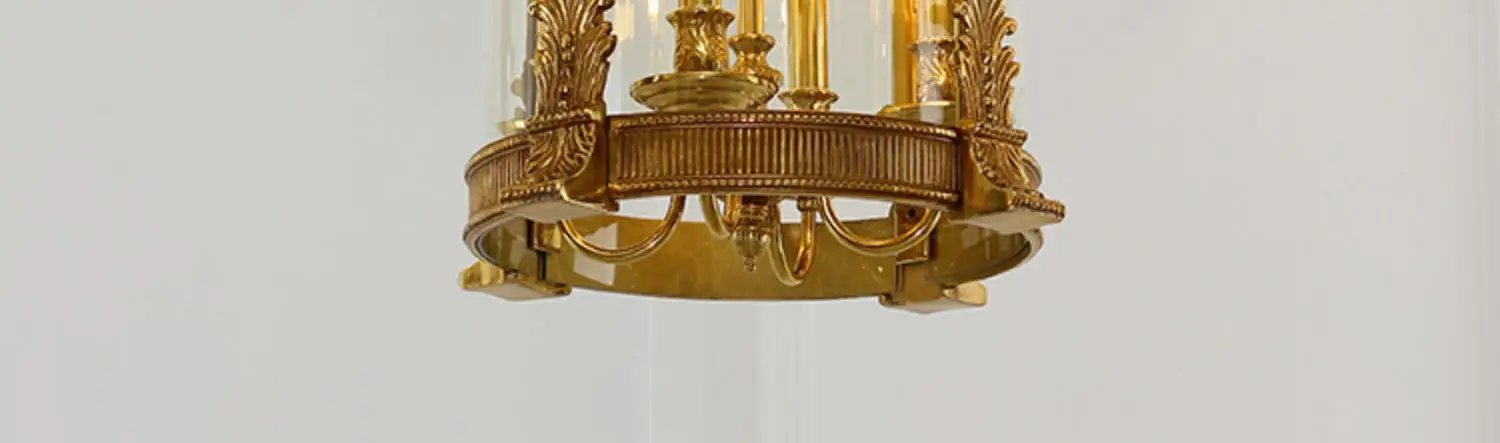 French Copper Chandelier European Lighting