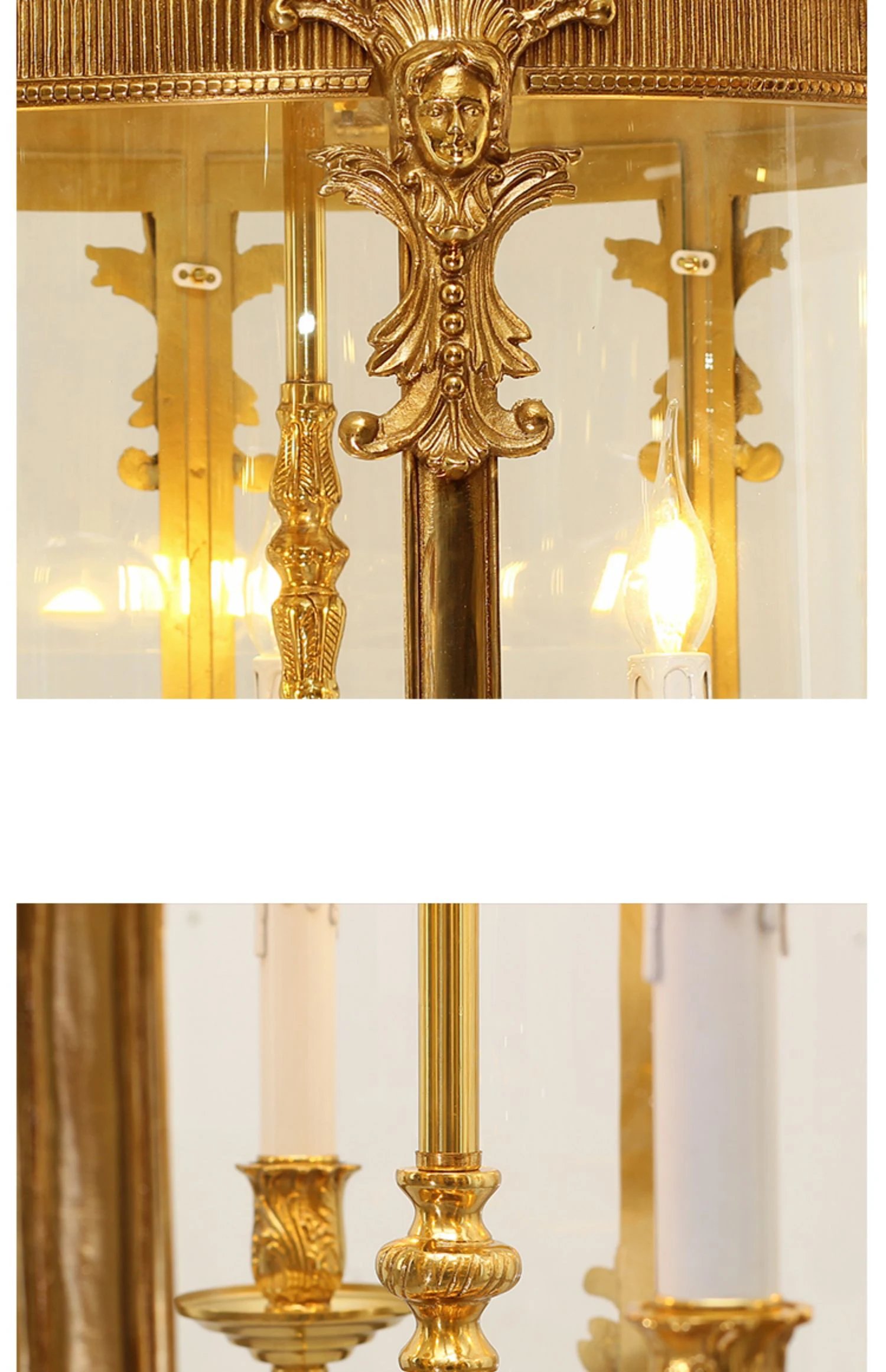 French Copper Chandelier European Lighting