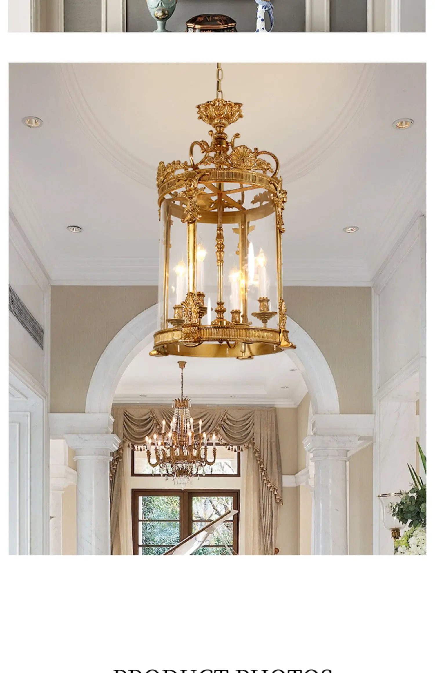French Copper Chandelier European Lighting