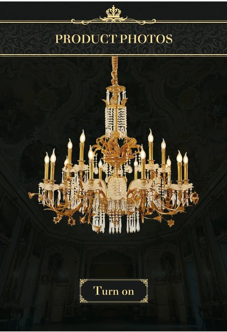  Chandelier Crystal French Classic Baroque