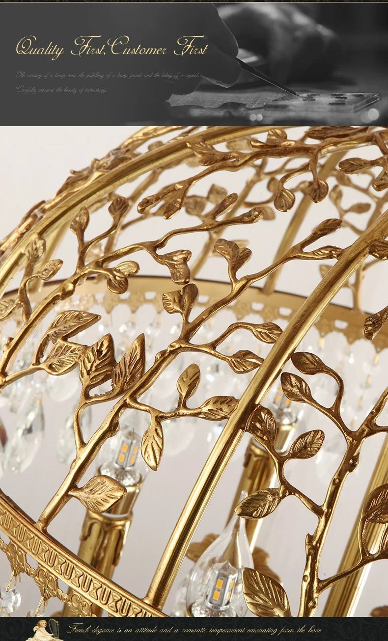 Crystal Pendant Lamp Vintage