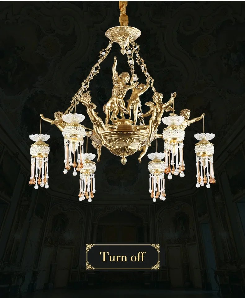 Crystal Pendant Lamp Vintage