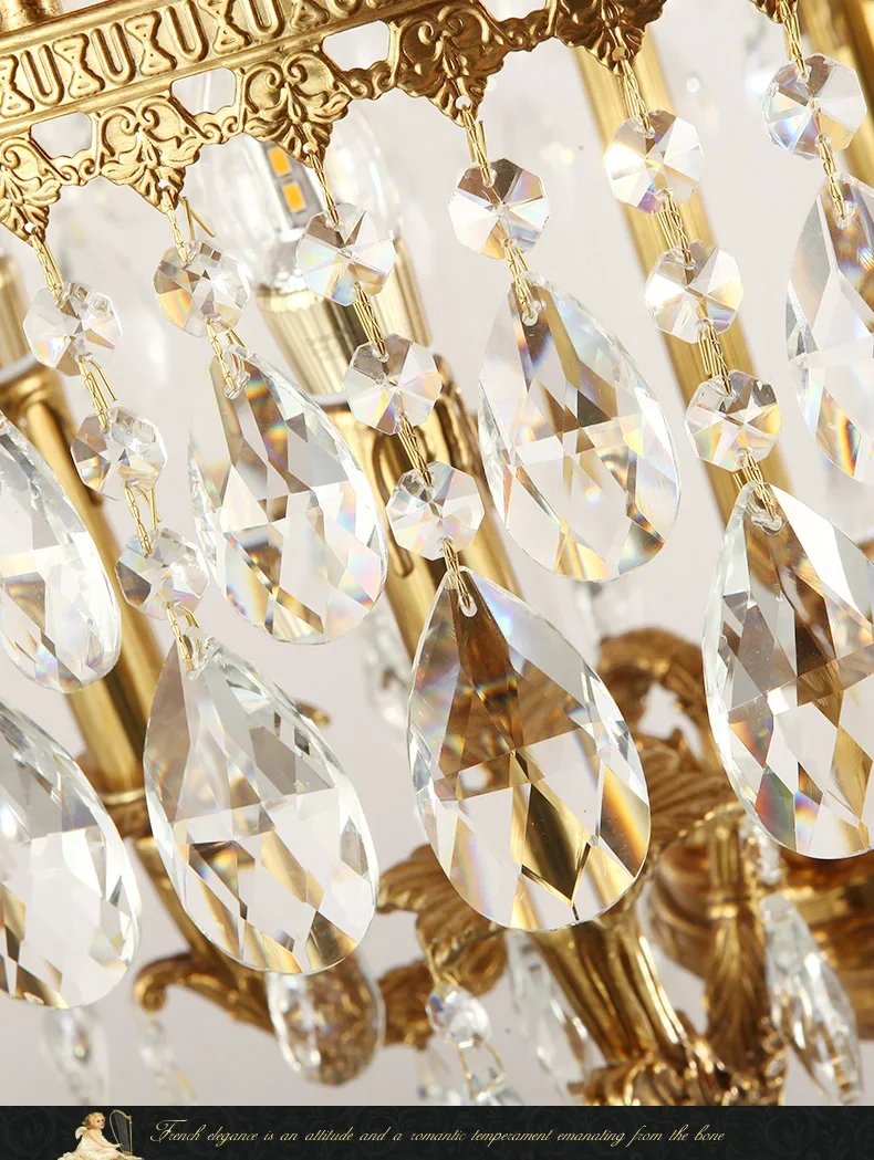 Crystal Pendant Lamp Vintage