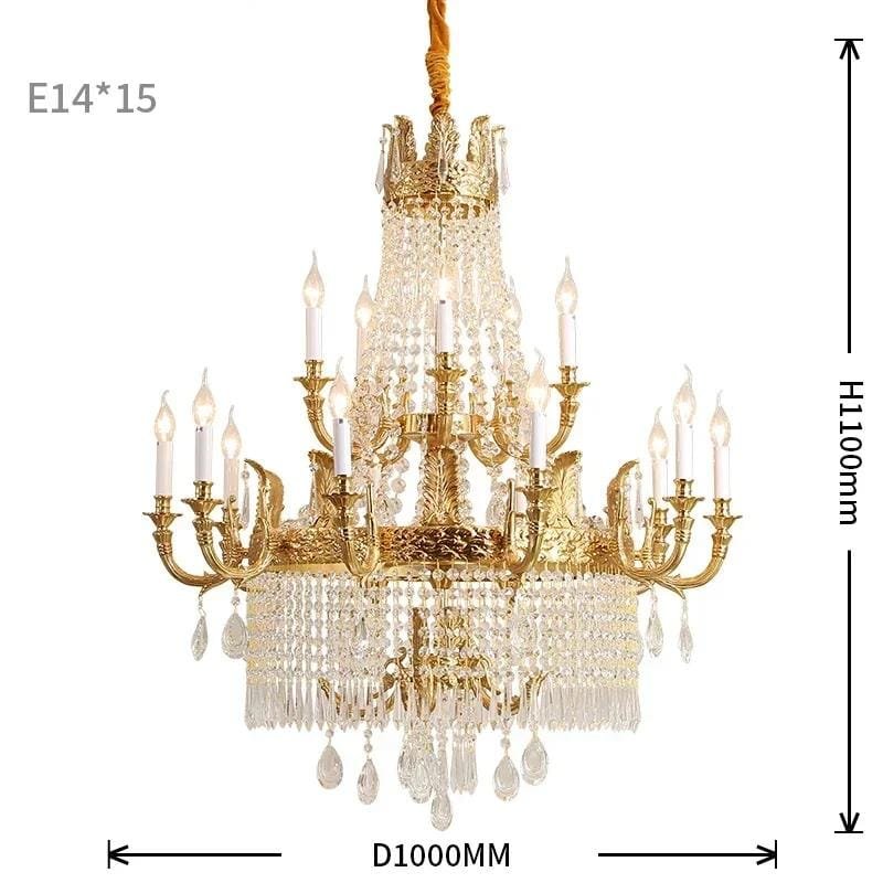 15 bulbs D100 H110cm