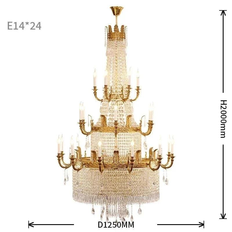 24 bulbs D125 H200cm