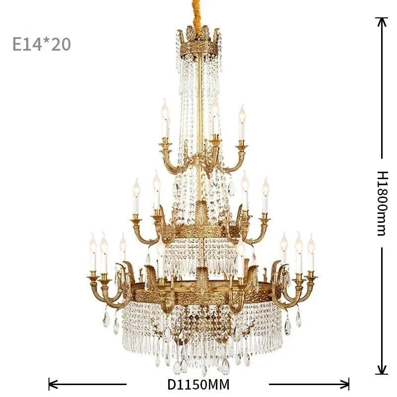 20 bulbs D115 H180cm