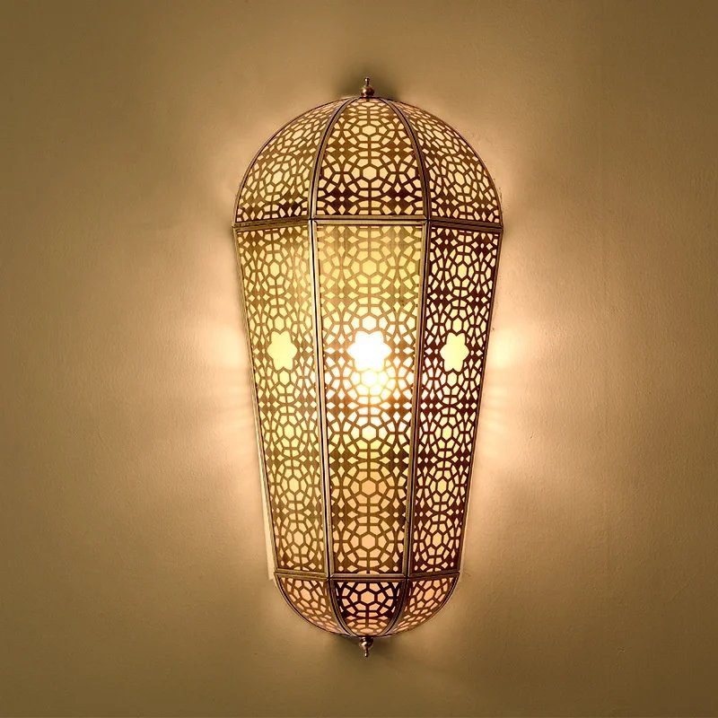 Vintage Style Copper Wall Lamp Decorative Lighting