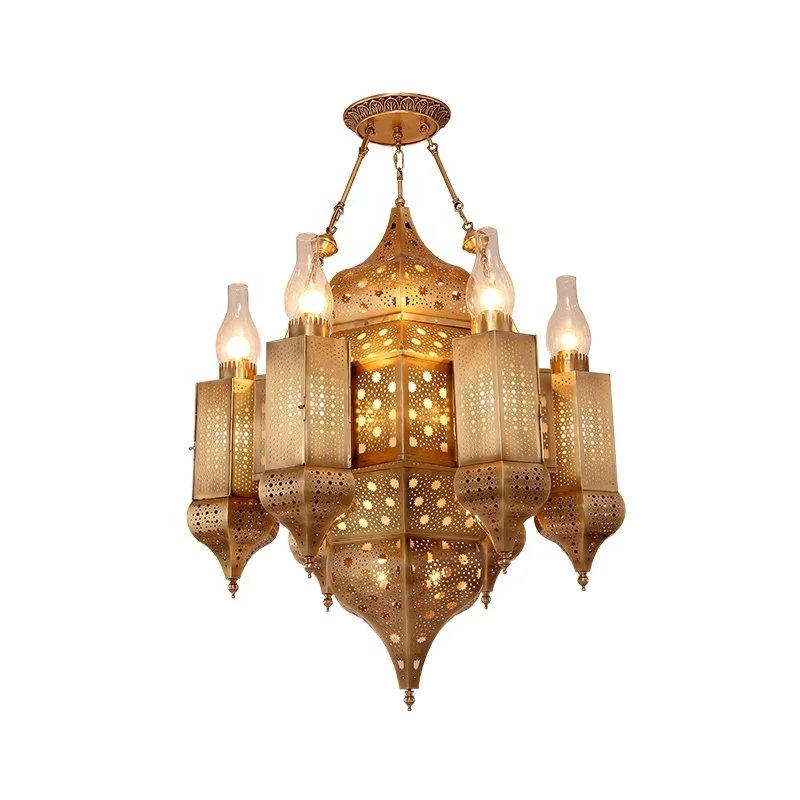 Luxury Pure Copper Chandelier Lighting Custom Handmade