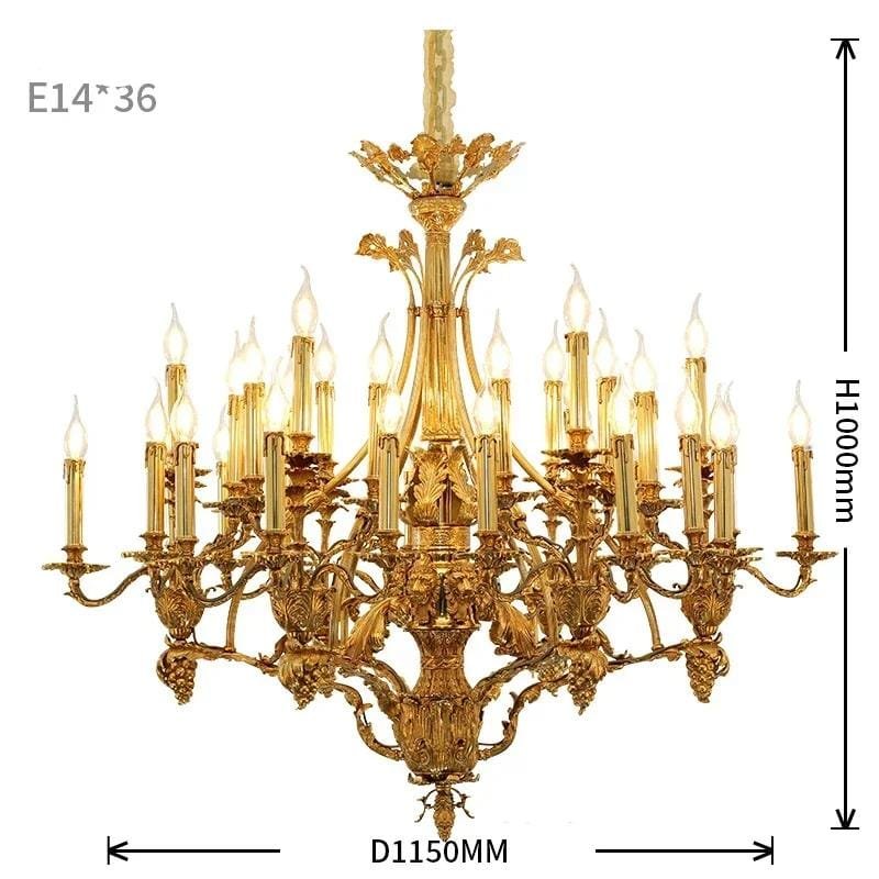 36 bulbs D115 H100cm